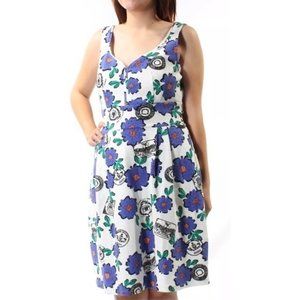 Maison Jules Floral fit & flare dress